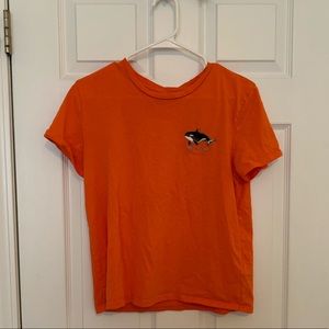 Orange Topshop Graphic Tee